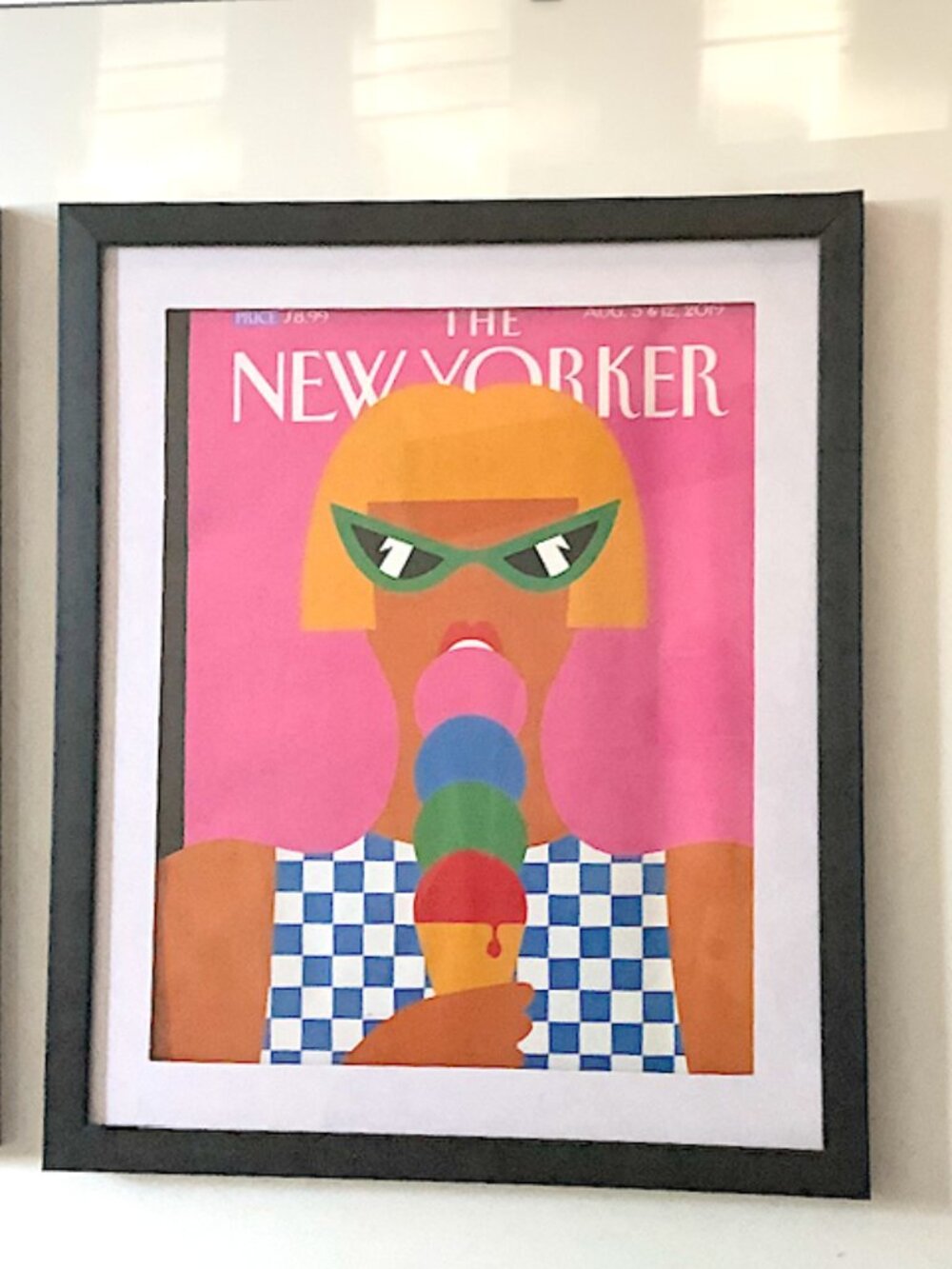 The New Yorker framed  full magazine: Aug 5 & 12, 2019, " Taste of Summer".